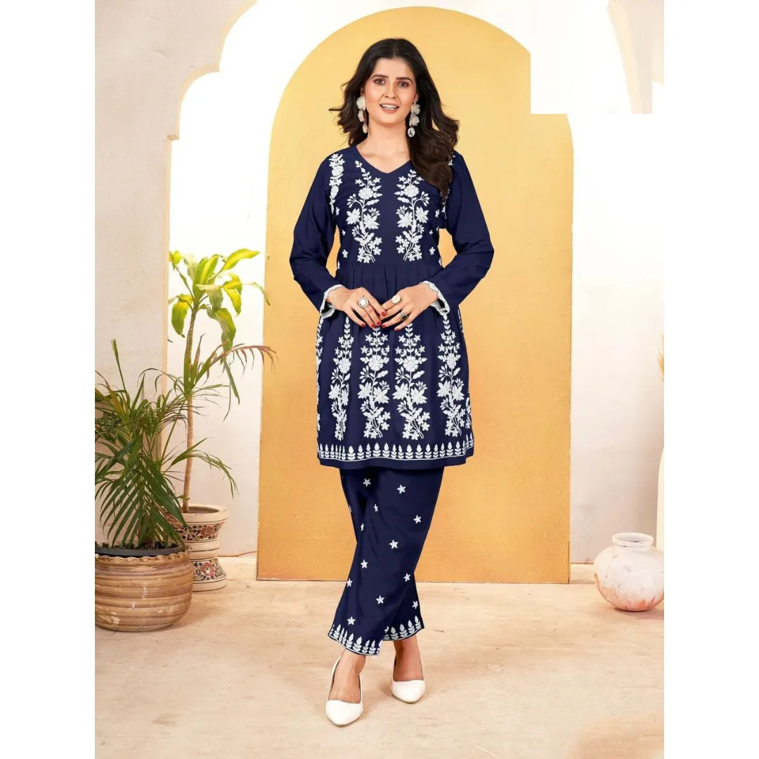 Women's Chikankari Co Ord Set