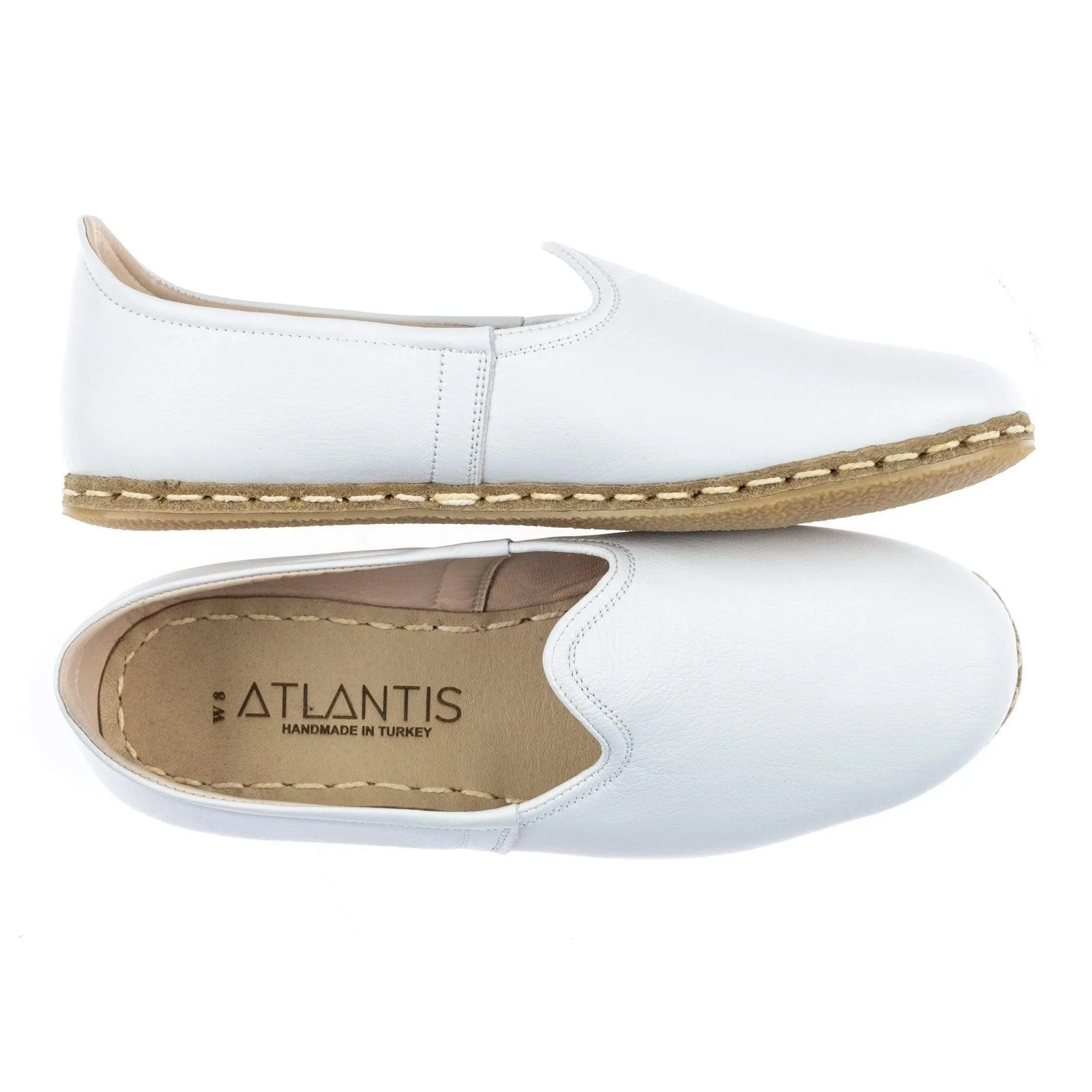 Women's White Slip On Shoes