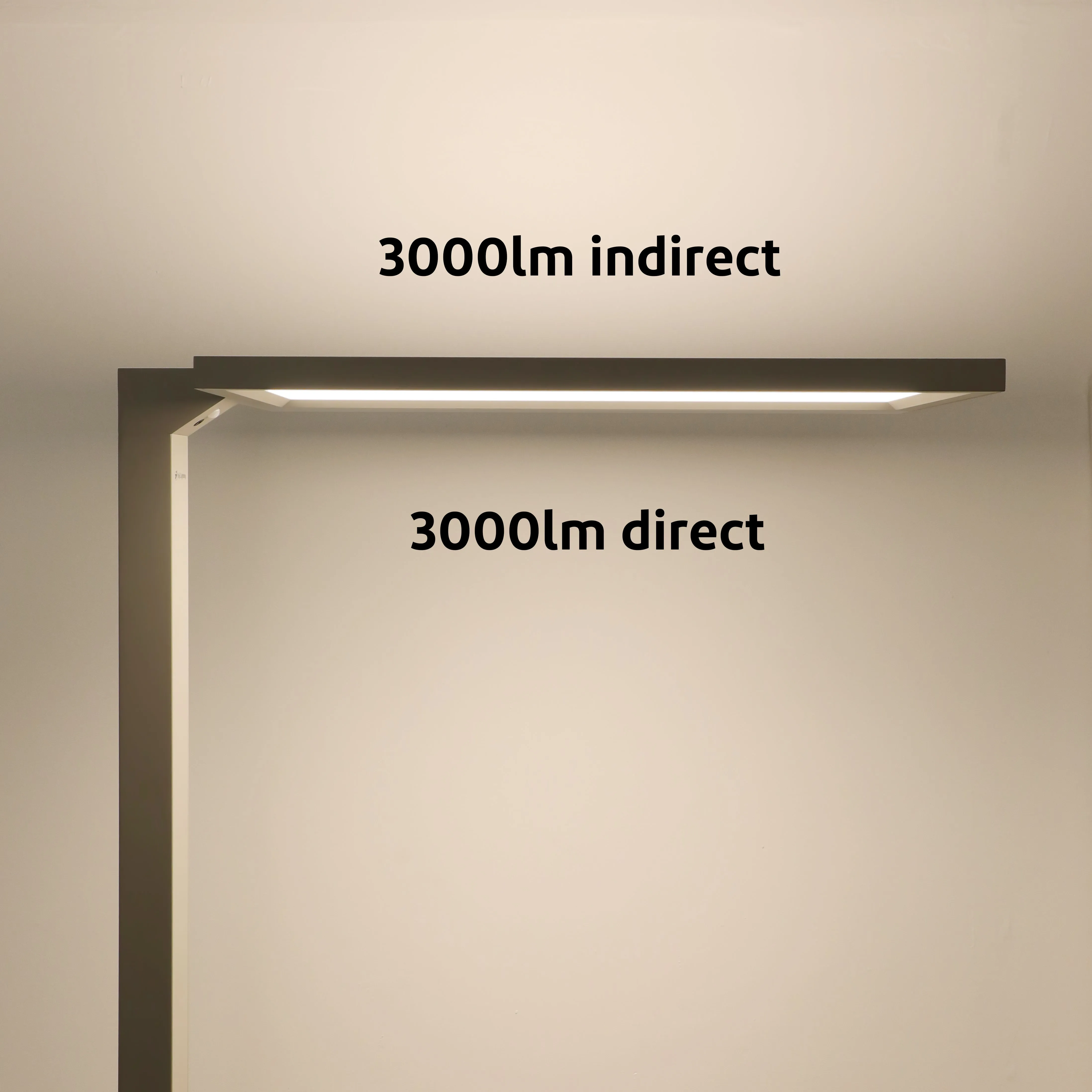 YUJILEDS Mission-02 Wellness Daylight 98 CRI 6000lm Floor Lamp 4000K for Office & Study Room